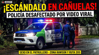 Policía de Cañuelas desafectado por video viral teniendo sexo en un patrullero - Escándalo en la gestión Fassi