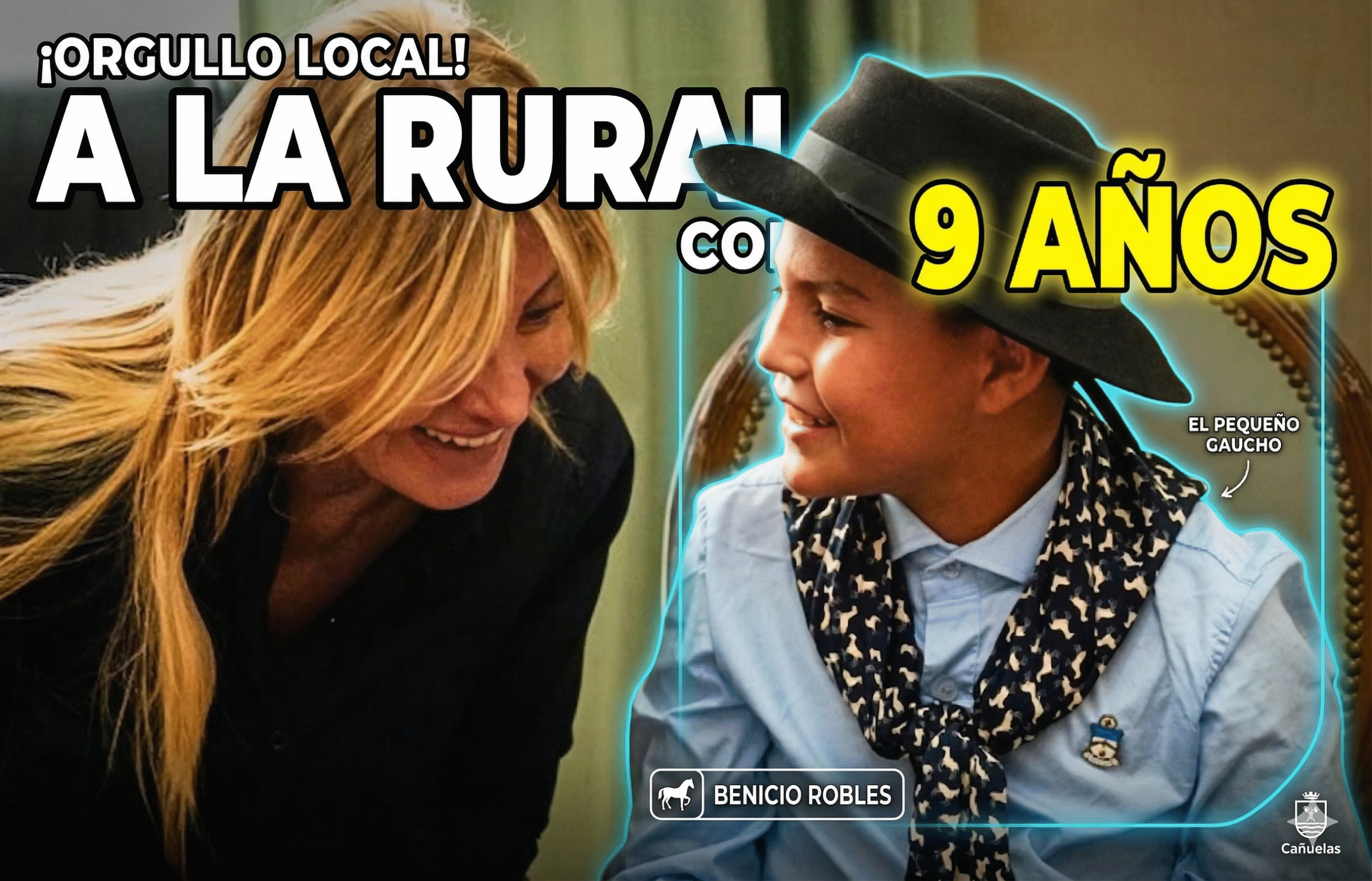 Benicio Robles, el niño jinete de 9 años de Cañuelas que competirá en la Expo Nuestros Caballos en La Rural de Palermo.