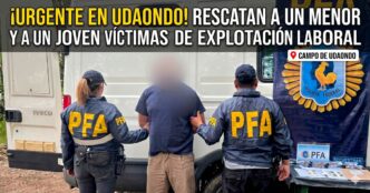 Operativo de la Policía Federal por explotación laboral en un campo de Udaondo, Cañuelas. Rescate de víctimas y detención.
