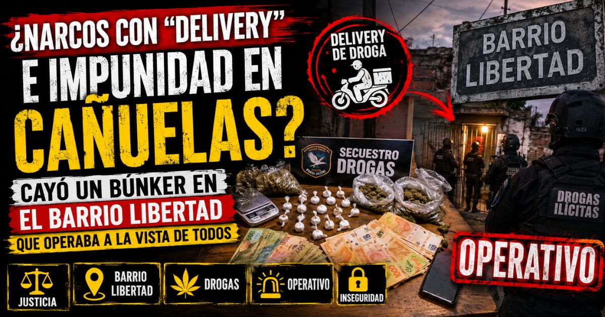 Drogas incautadas y operativo policial durante el allanamiento a un búnker narco en Cañuelas.