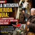 Griselda Arburúa, la jubilada de Cañuelas que conmovió a todos, sonriendo y señalando una estatua de la Virgen del Carmen en su primera salida de la iglesia tras el asalto, simbolizando su recuperación.