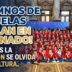 Alumnos de Cañuelas realizando la promesa a la bandera en el Senado Nacional