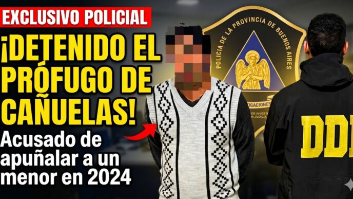 Hombre detenido por la DDI acusado de apuñalar a un menor, un claro reflejo de la crisis de inseguridad en Cañuelas.