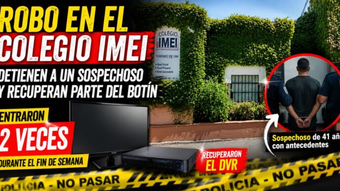 Robo en el Colegio IMEI de Cañuelas: detienen a un sospechoso y recuperan parte de los elementos sustraídos